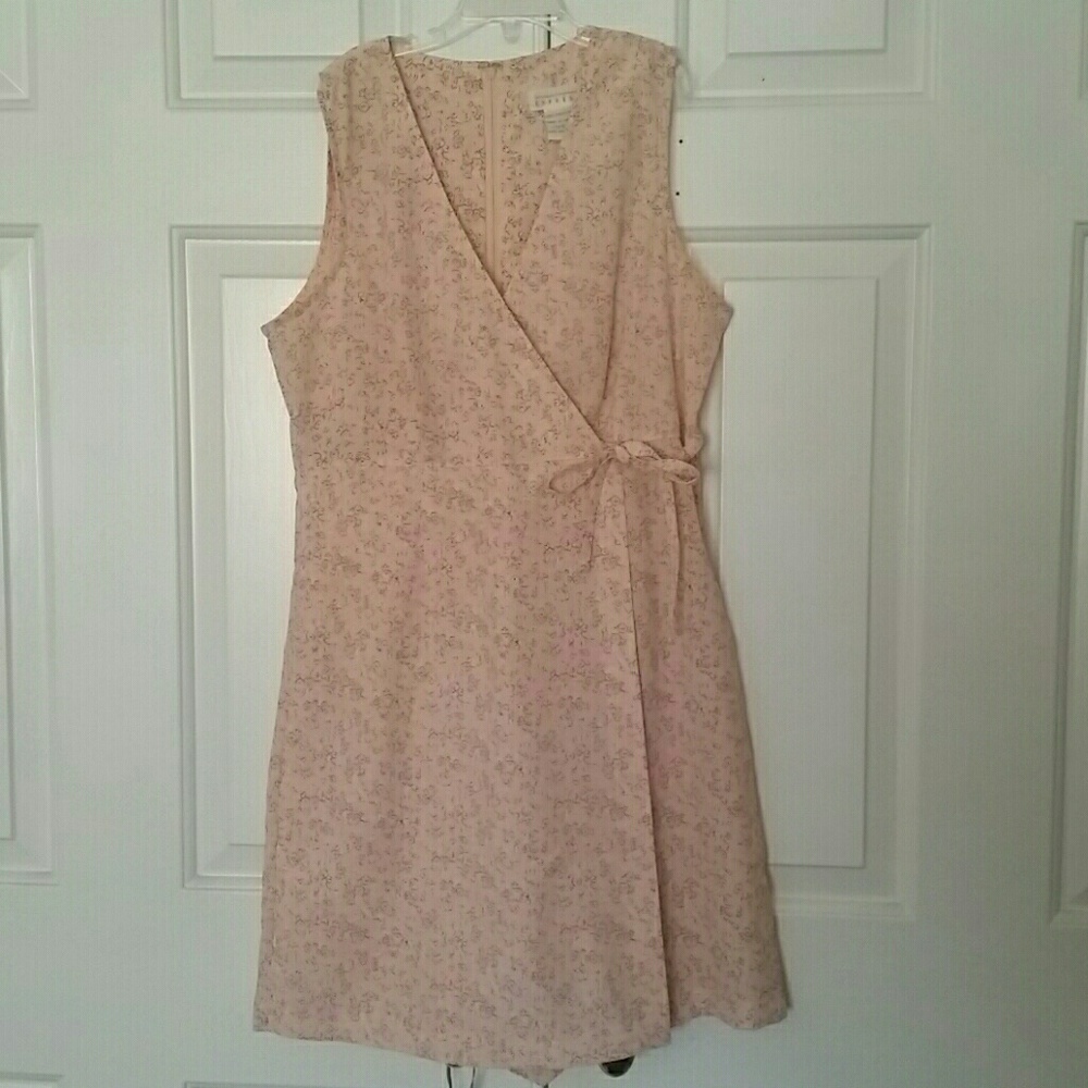 Floral Print Pink Romper/Dress